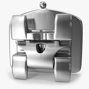 3D Self Ligating Dental Braces Bracket V10 model