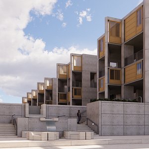 Salk Institute 3D model model