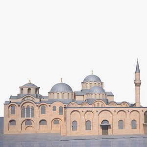 3D Molla Zeyrek Mosque - Pantocrator Monastery Church
