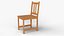 3D Wooden Chair 3D Model Classic Wooden Furniture model