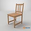 3D Wooden Chair 3D Model Classic Wooden Furniture model