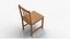 3D Wooden Chair 3D Model Classic Wooden Furniture model