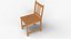 3D Wooden Chair 3D Model Classic Wooden Furniture model