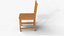 3D Wooden Chair 3D Model Classic Wooden Furniture model