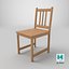 3D Wooden Chair 3D Model Classic Wooden Furniture model