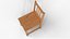 3D Wooden Chair 3D Model Classic Wooden Furniture model