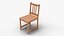 3D Wooden Chair 3D Model Classic Wooden Furniture model