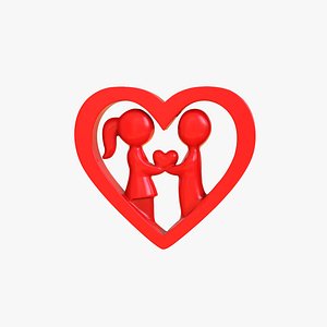 Valentines Day Couple Heart Symbol