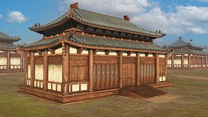 3D Japanese Koren Traditional building