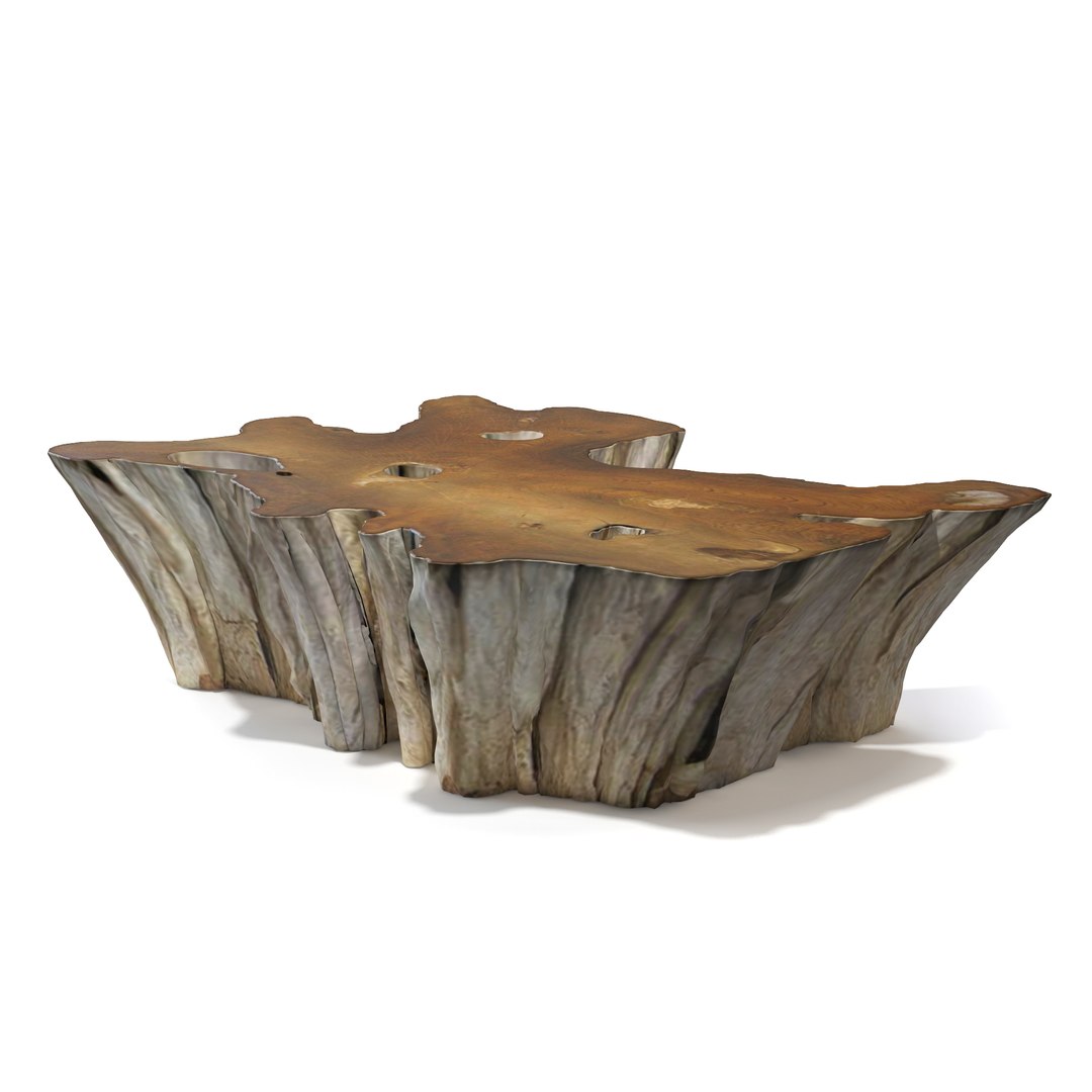 3d Teak Root Coffee Table