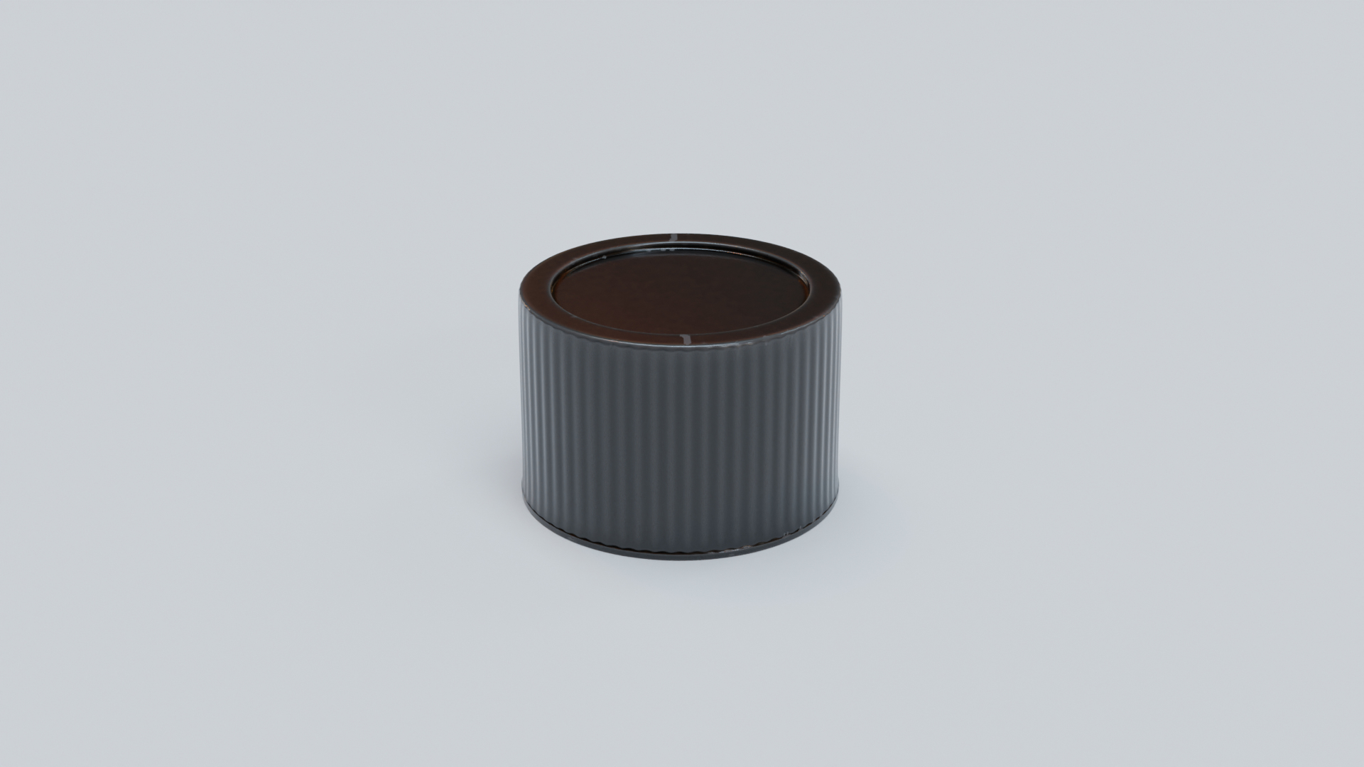 3D Model Black Plastic Ribbed Screw Cap - TurboSquid 2122300
