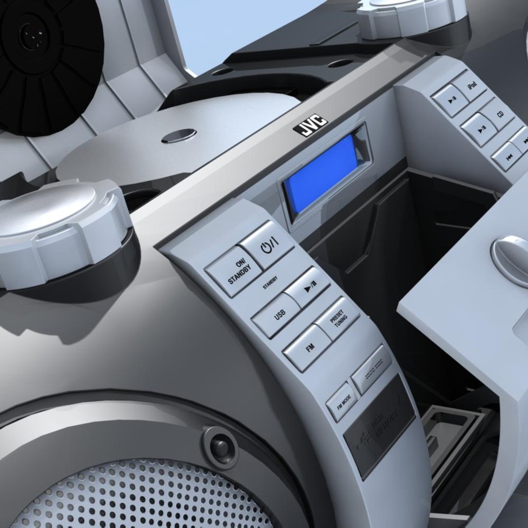 3d model of boombox jvc rv-nb50