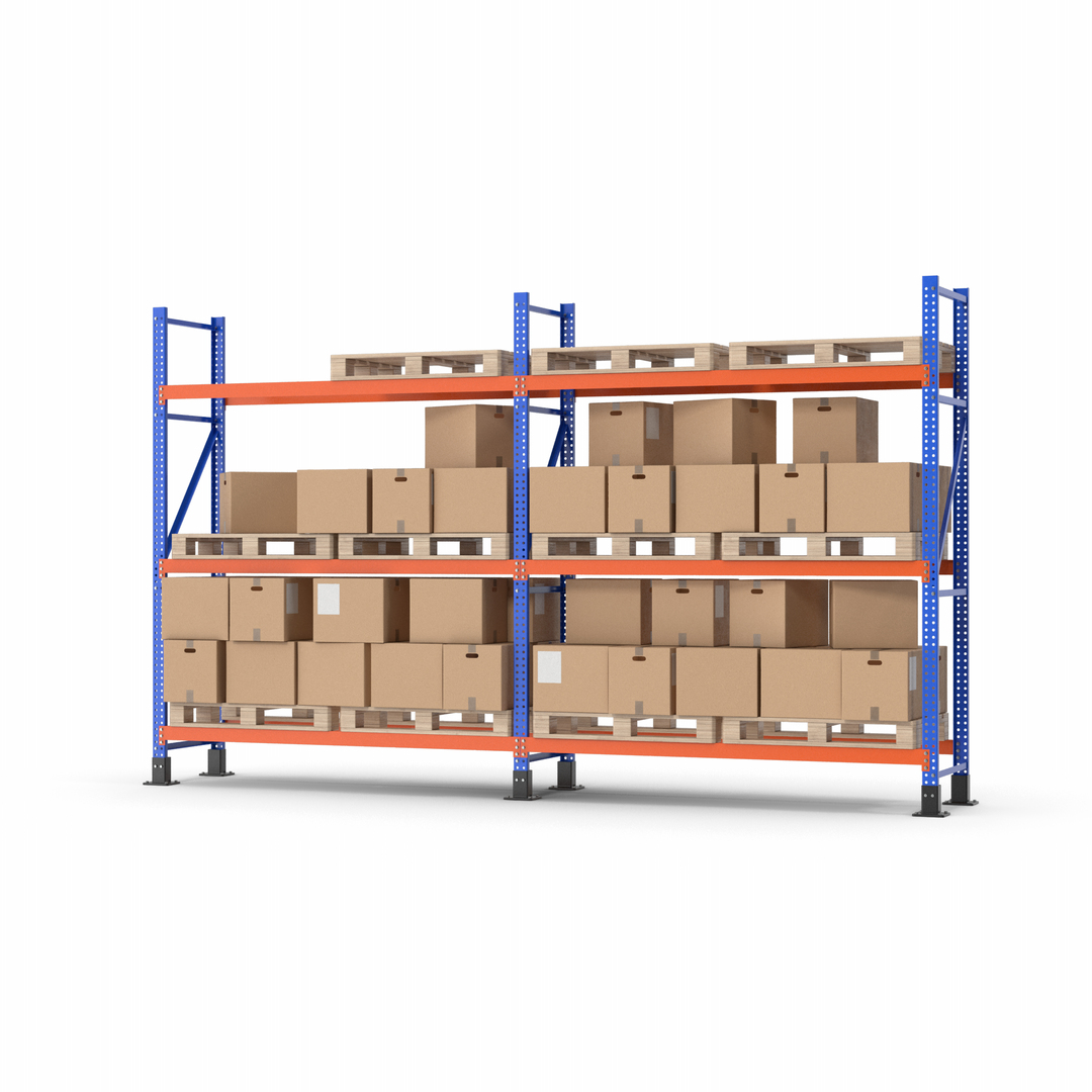 modelo 3d Estanterías para paletas y cajas de cartón - TurboSquid 2161150