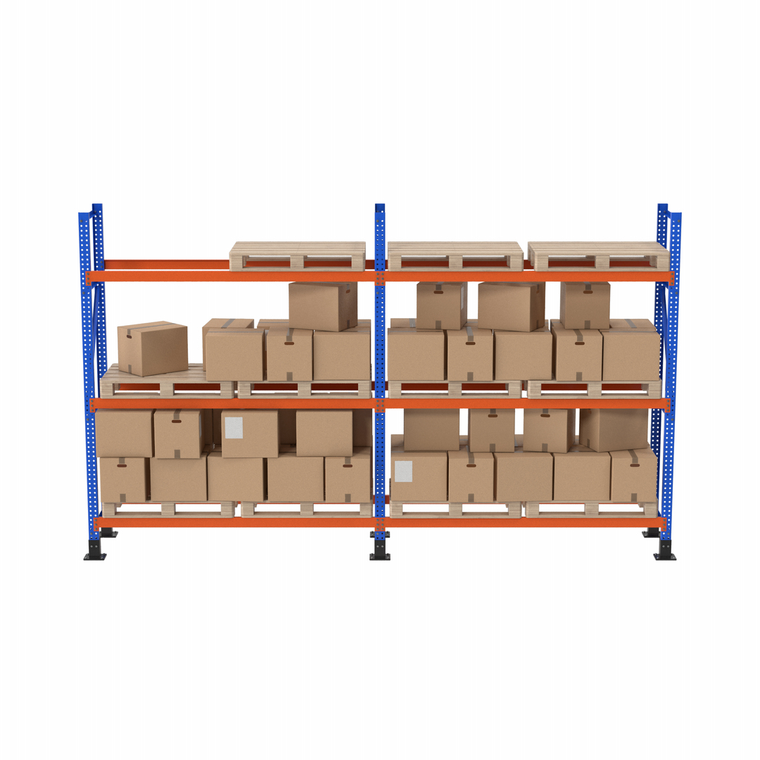 3D Model Pallet Rack And Cardboard Boxes - TurboSquid 2161150