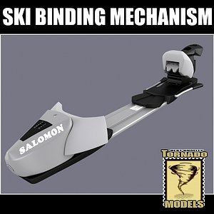 ski binding mechanism 3d model