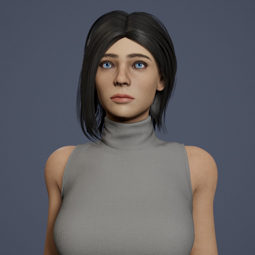 Female 1 Game 3D Model - TurboSquid 1761523