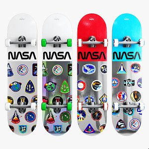 Skateboard NASA set 3D