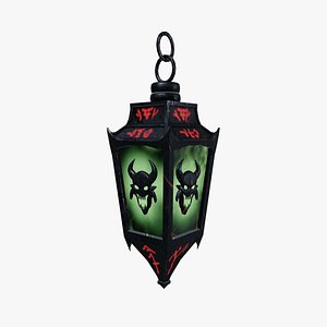 Stylized Floating Soul Lantern model
