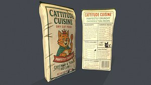 Cat Food Bag model