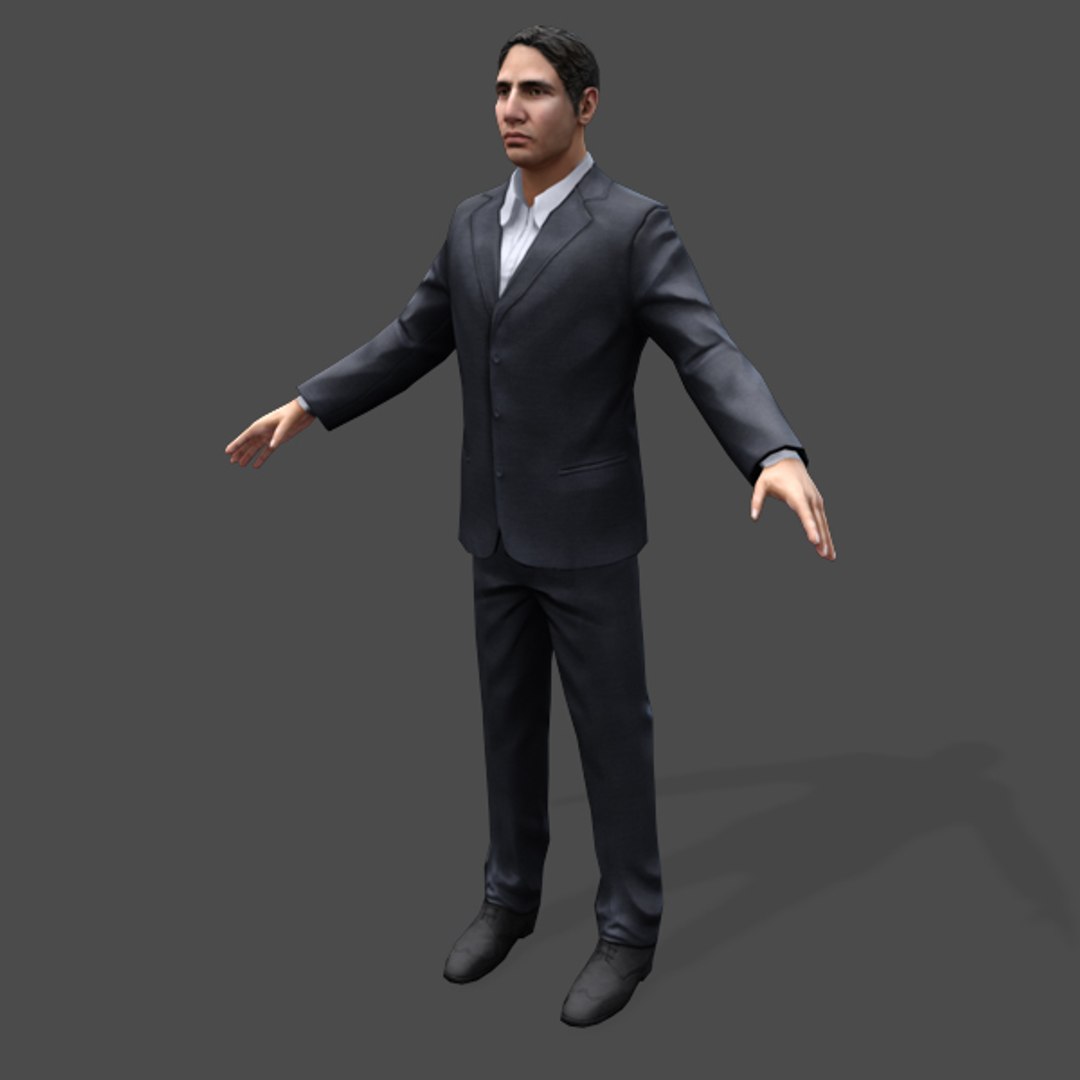 Games Arabic Civilians Male 3d Model