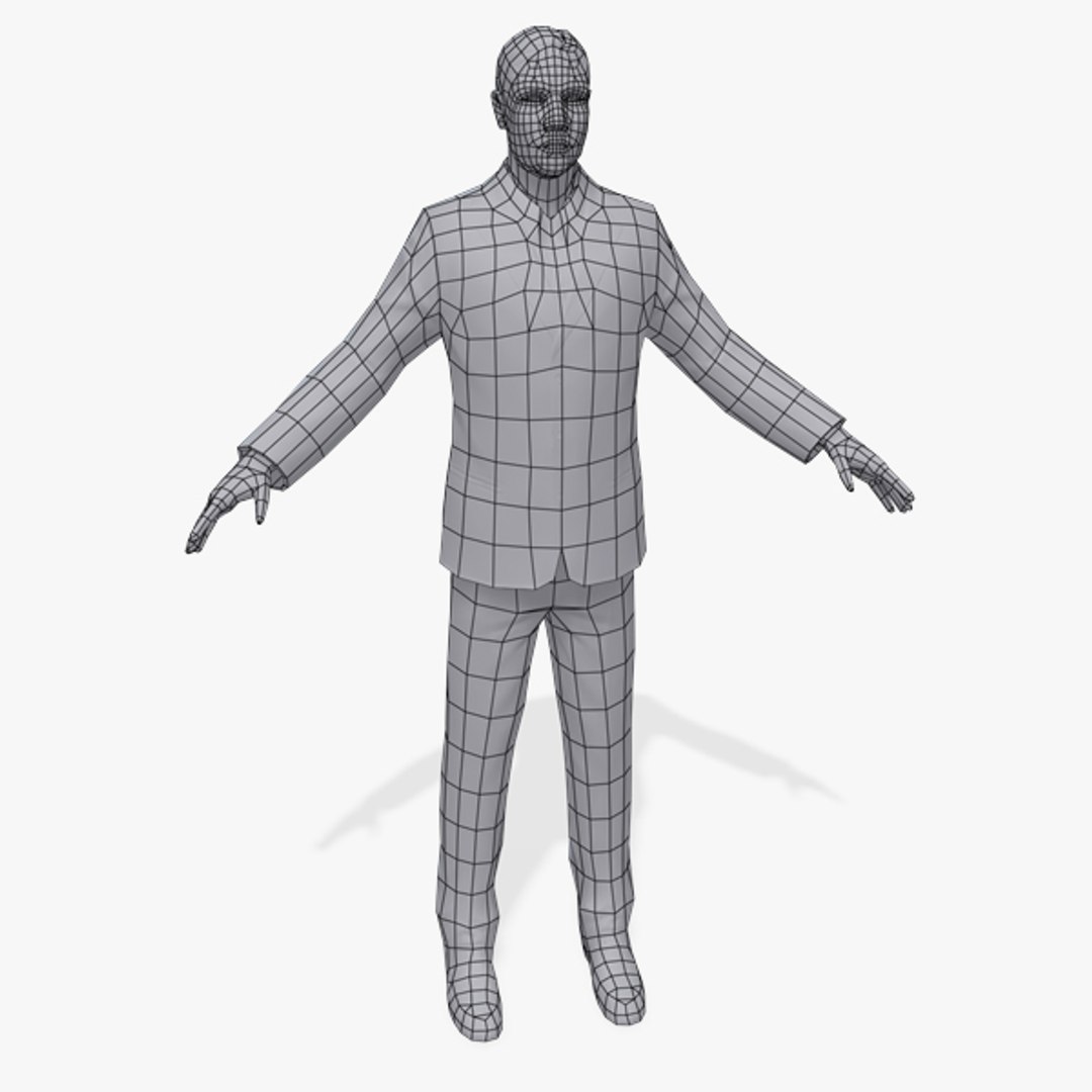 games arabic civilians male 3d model