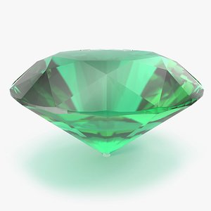 Round Brilliant Cut Emerald