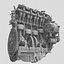 3d engine piston motion animation model