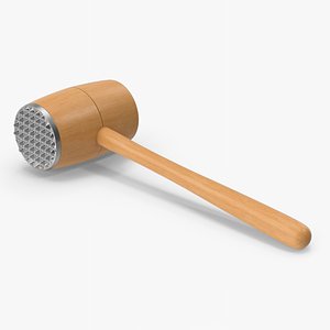 3D model Wooden Kitchen Hammer