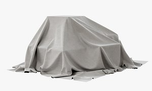 3D drapery box decoration 3 model