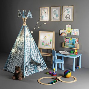 3D model children s tent wigwam