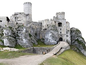 3D castle ruins 16k model