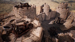 3D Medieval Siege Engines 11 Assets