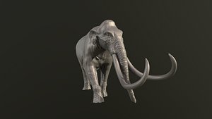 Collection of 10 extinct elephantoid proboscidean 3D print models