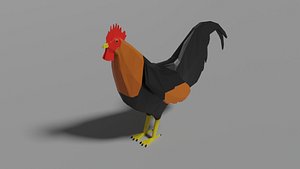3D rooster model