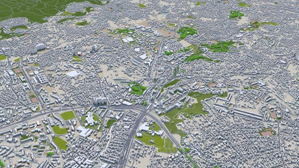 City area building 3D model - TurboSquid 1639709