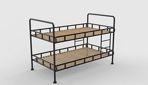 Old Bunk Bed 01 3D model