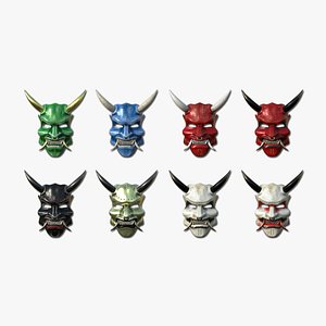 08 Oni Mask Collection - Hannya Fantasy Character Design