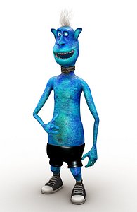 alien cartoon 3d ma
