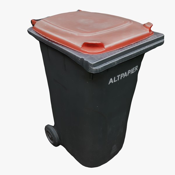 3D Trash Can 04