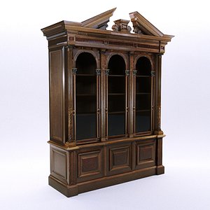 3D historicism bookcase south model