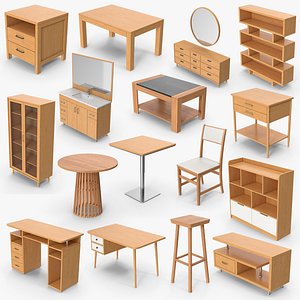 3D 16 Furniture Models Collection