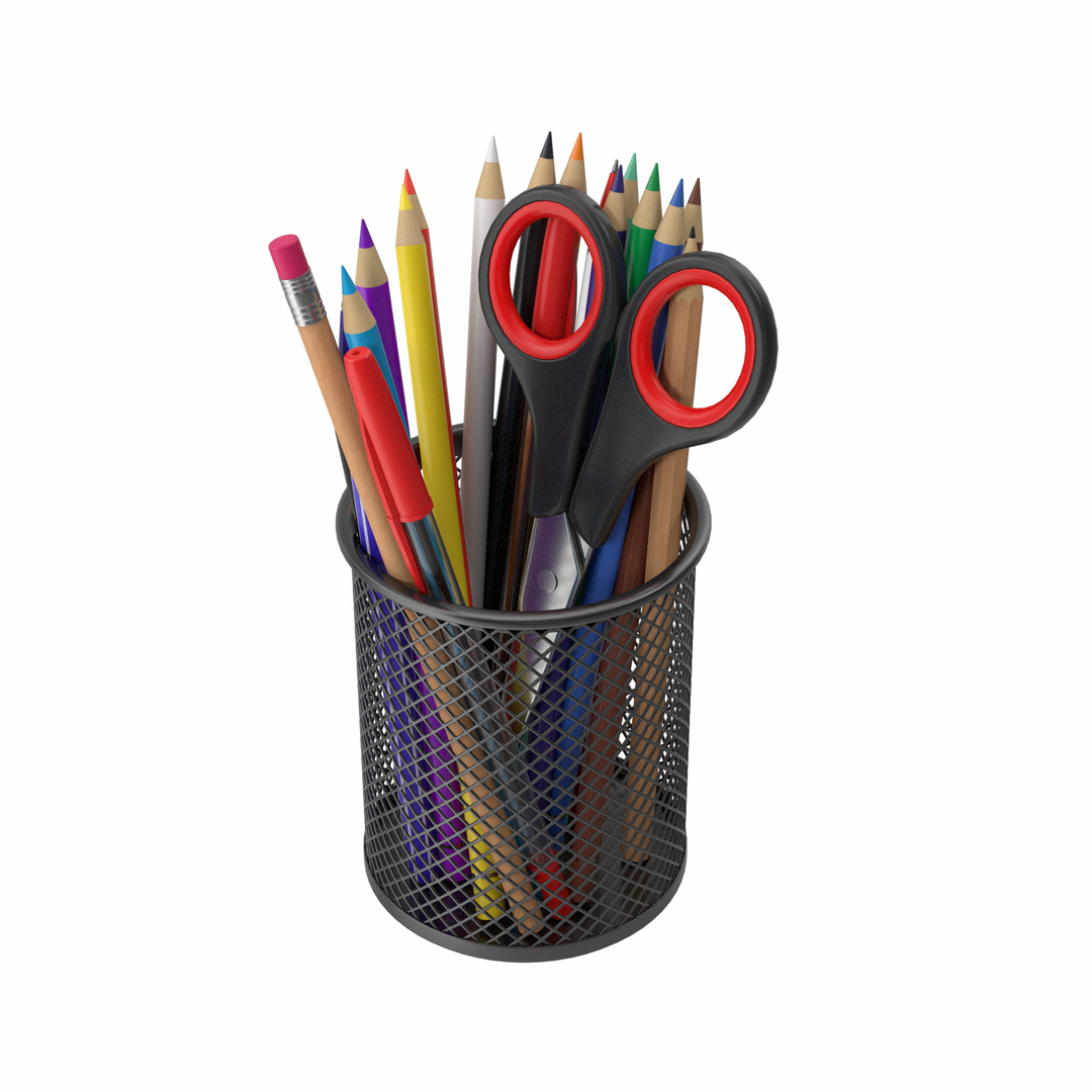 3D Model Pen Holder Set - TurboSquid 2091581
