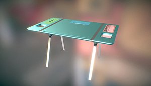 3D metal desk chests