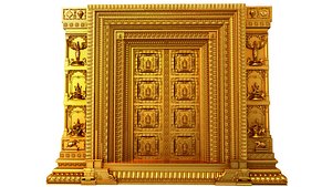 temple door 3D model