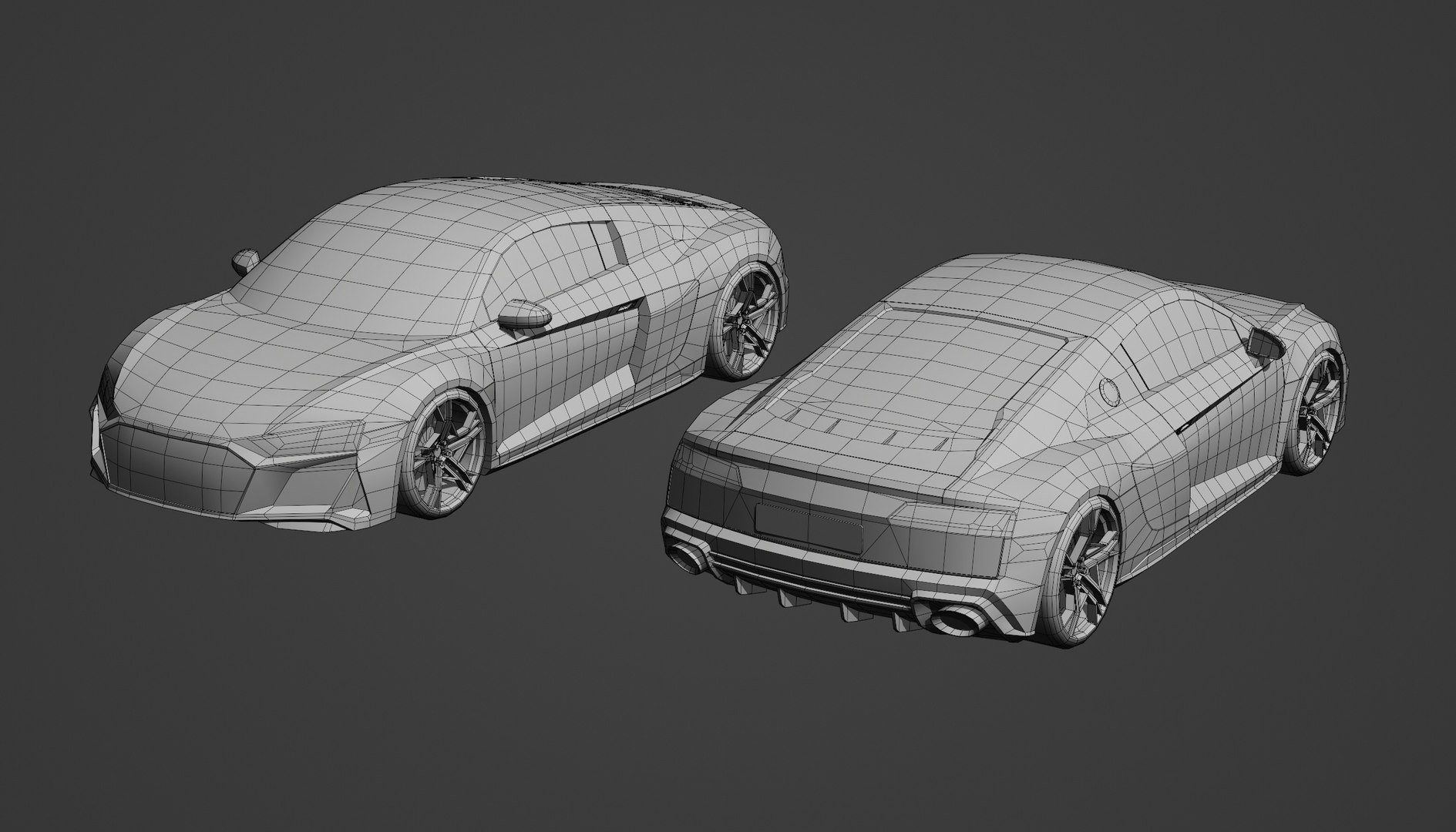 3D Audi R8 Lowpoly Model - TurboSquid 2173053