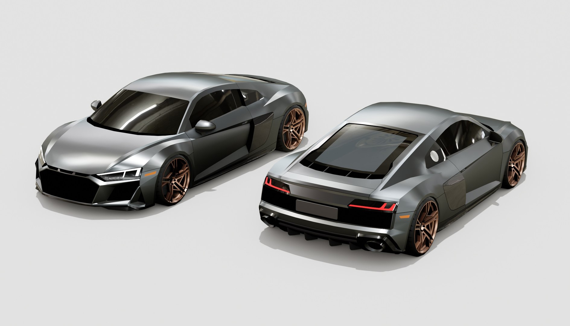 3D Audi R8 Lowpoly Model - TurboSquid 2173053