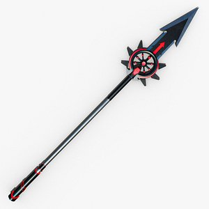 Fantasy Spear08 Glow GameReady  With PBR Unity UnrealEngine V-Ray Arnold Textures Included