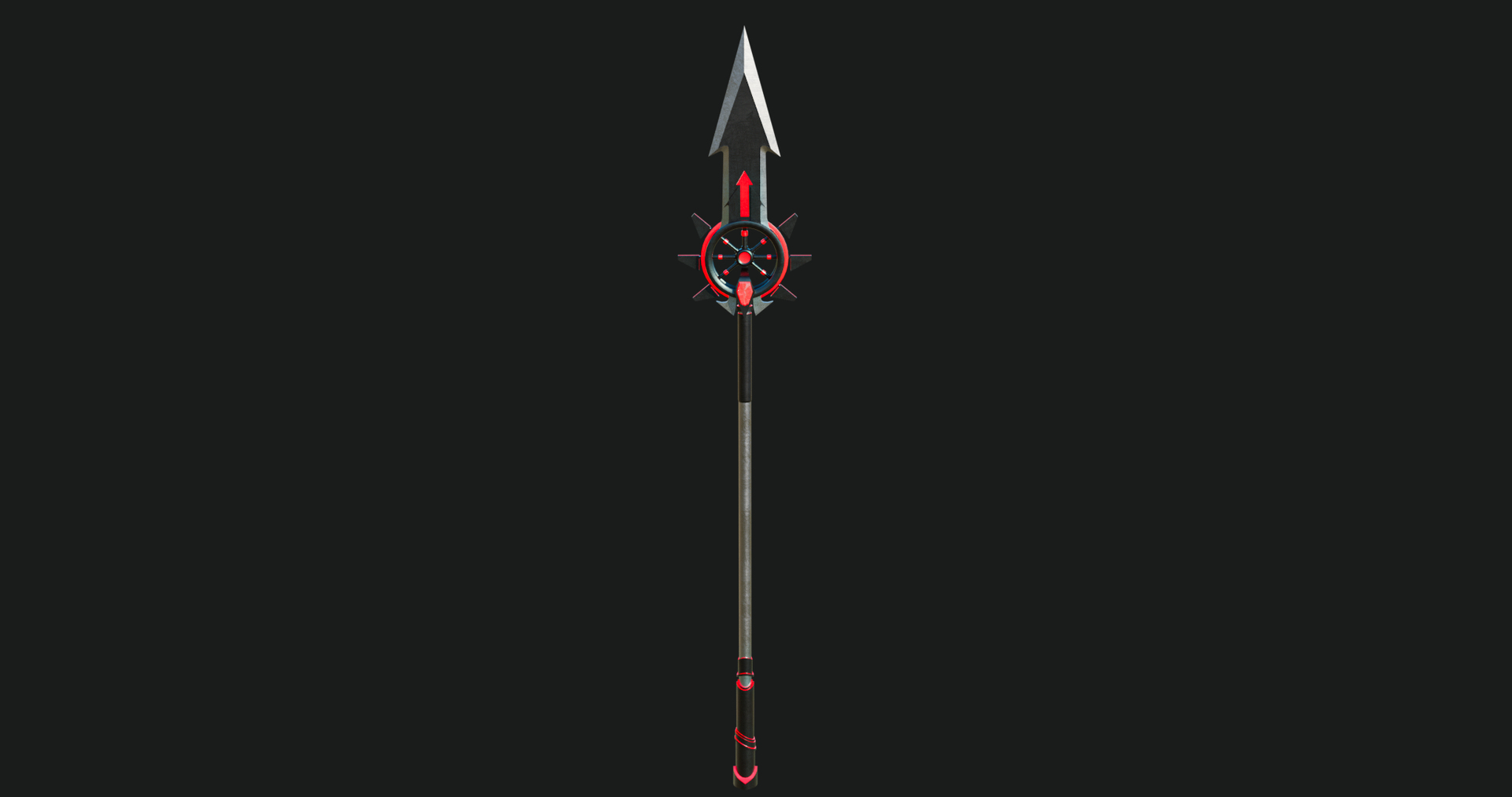 Fantasy Spear Glow GameReady With PBR Unity UnrealEngine V-Ray Arnold ...