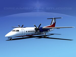 3d model dhc-8 q300