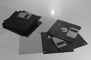 Floppy disk 3D model